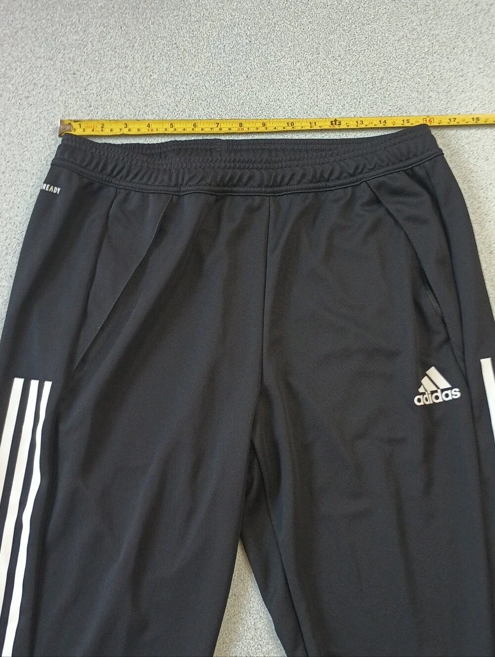 Adidas Tiro 21 Aeroready Black 3-Stripe Training Track Pants Large L